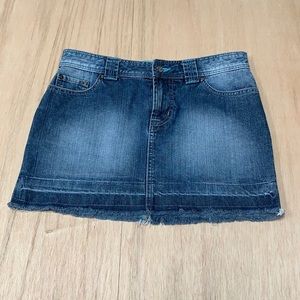 Trf denim jeans skirt women 6 blue